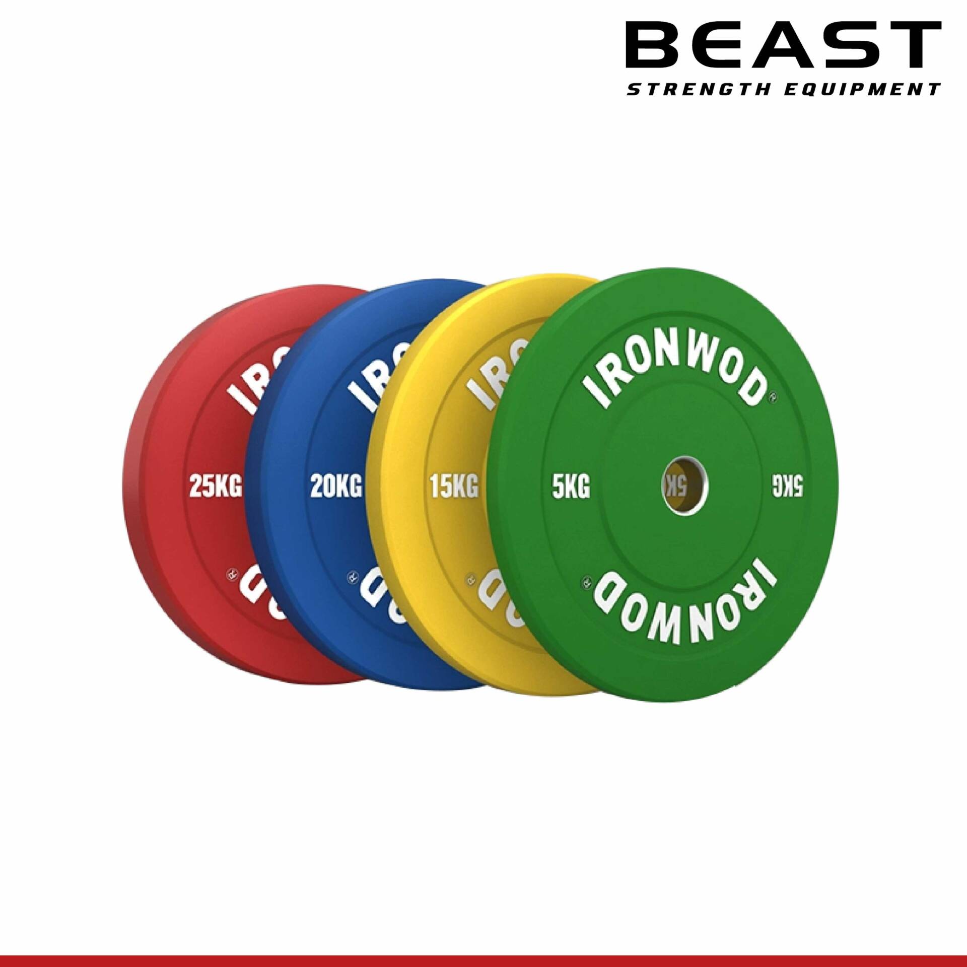 Tạ đĩa Ironwod Pro Colored Bumper Plate