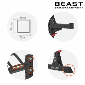 Khung gánh tạ - Power Rack kết hợp sàn Deadlift 8 Khung gánh tạ Power rack kết hợp sàn Deadlift IRONWOD của Beast Việt Nam
