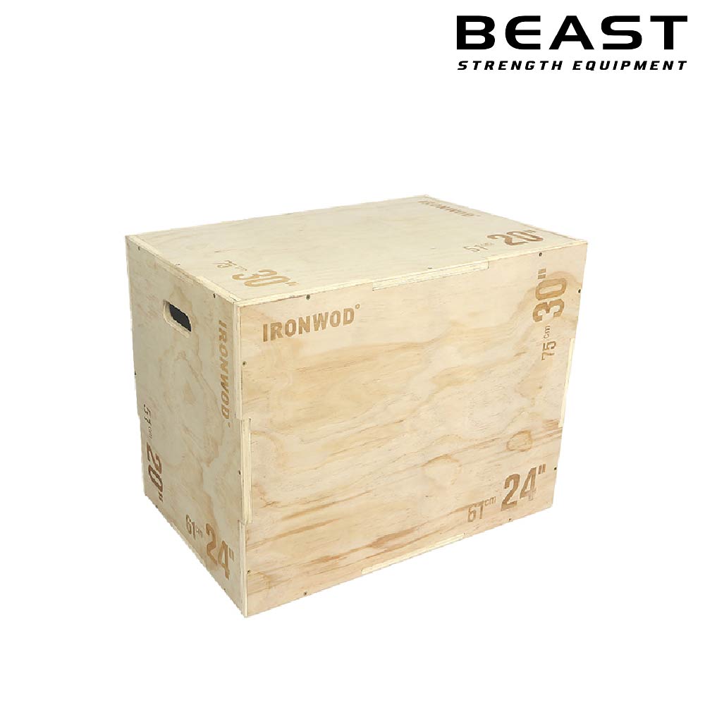 Bục gỗ bật nhảy Ironwod Wooden Plyometric Box 1 Bục gỗ bật nhảy jump box Ironwod của Beast Việt Nam