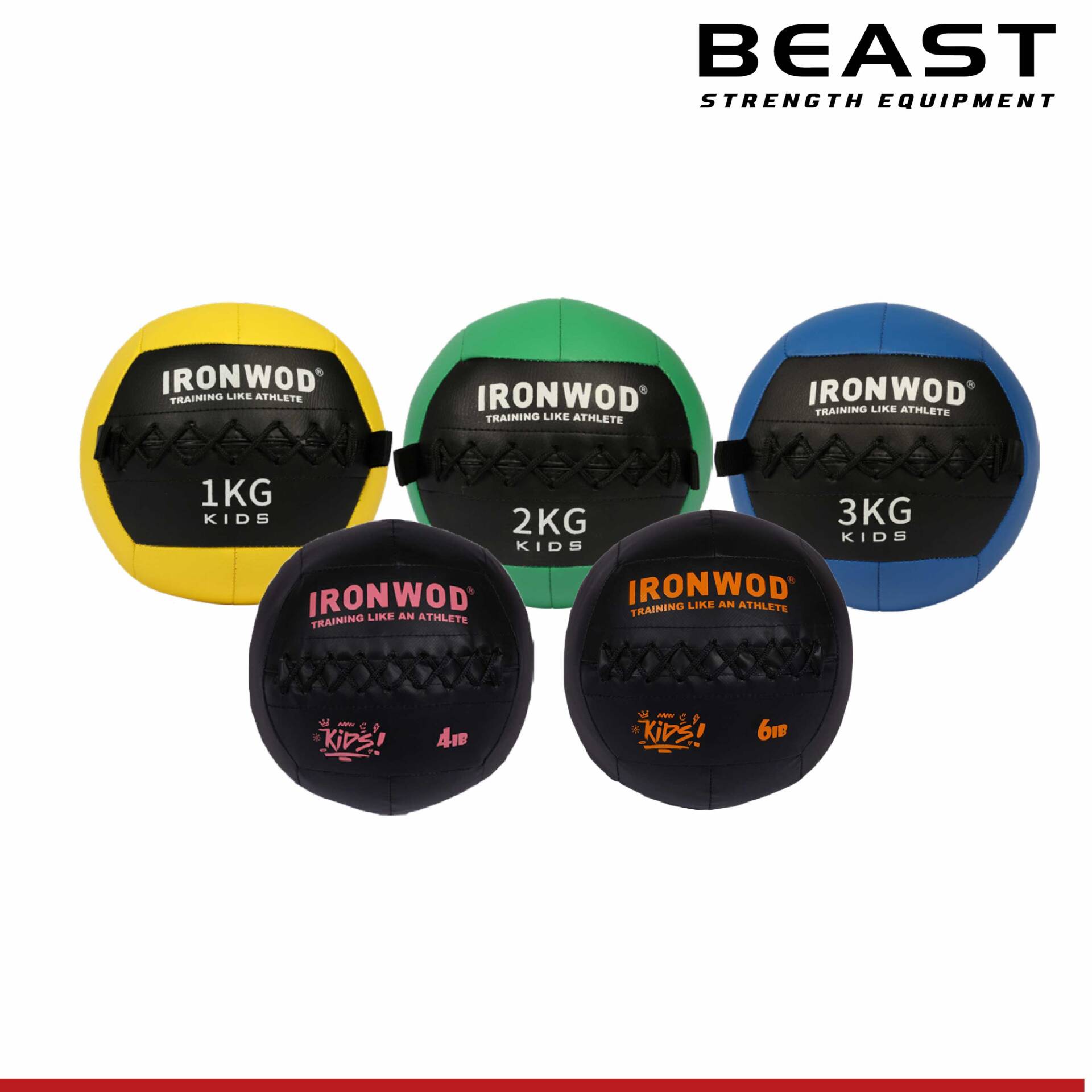 Bóng tập Gym cho bé Wallball Kid IRONWOD 1 Bóng tập Gym cho bé Wallball Kid IRONWOD