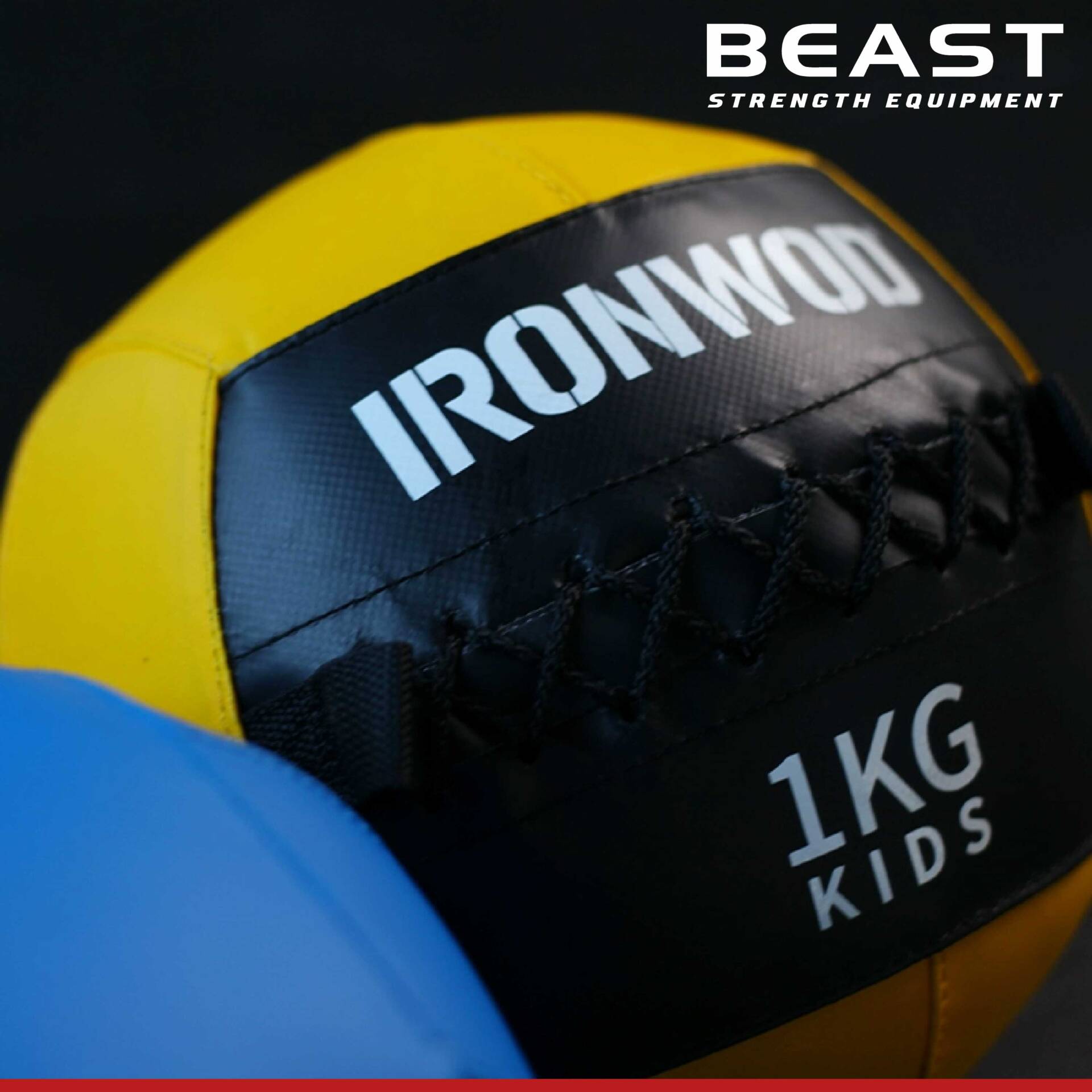 Bóng tập Gym cho bé Wallball Kid IRONWOD 3 Bóng tập Gym cho bé Wallball Kid IRONWOD