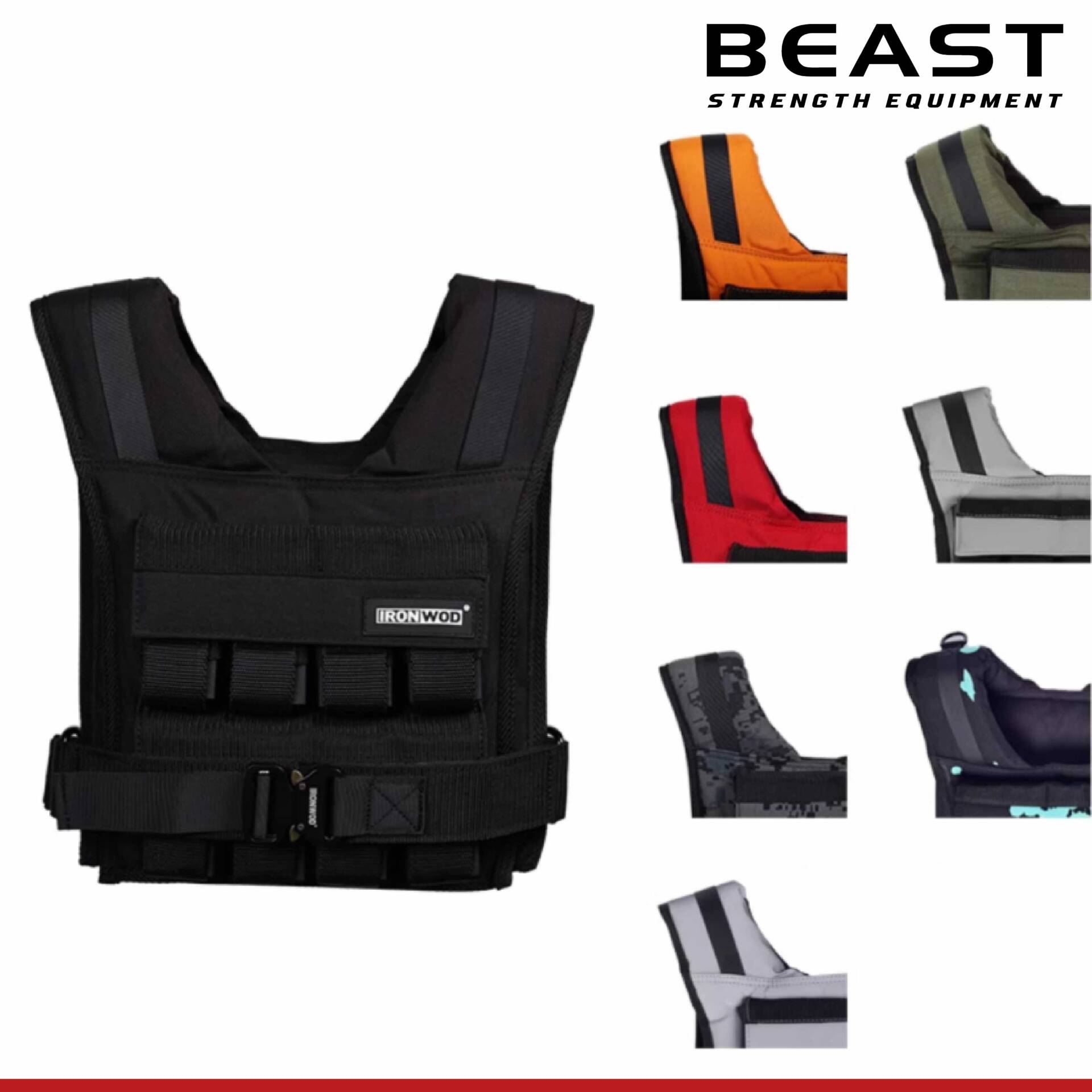 Áo tập tạ weight vest IRONWOD của Beast Việt Nam