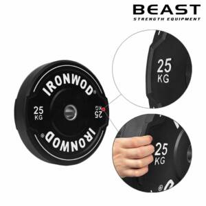 Đĩa tạ cầm tay màu đen IRONWOD 8 tạ đĩa bánh tạ cầm tay ironwod của beast Việt Nam