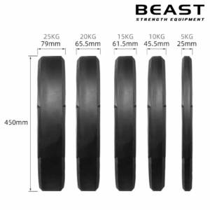 Đĩa tạ cầm tay màu đen IRONWOD 9 tạ đĩa bánh tạ cầm tay ironwod của beast Việt Nam