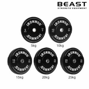 Đĩa tạ cầm tay màu đen IRONWOD 11 tạ đĩa bánh tạ cầm tay ironwod của beast Việt Nam