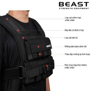 Áo tập tạ weight vest IRONWOD của Beast Việt Nam