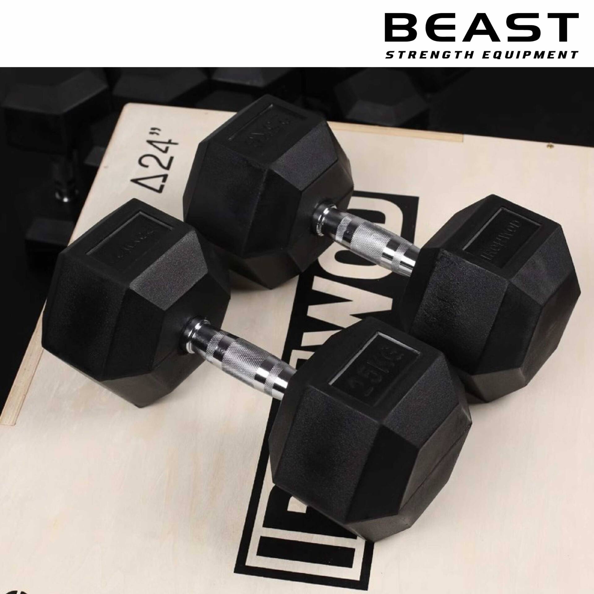 Tạ tay lục giác cao su IRONWOD Hex Dumbbell