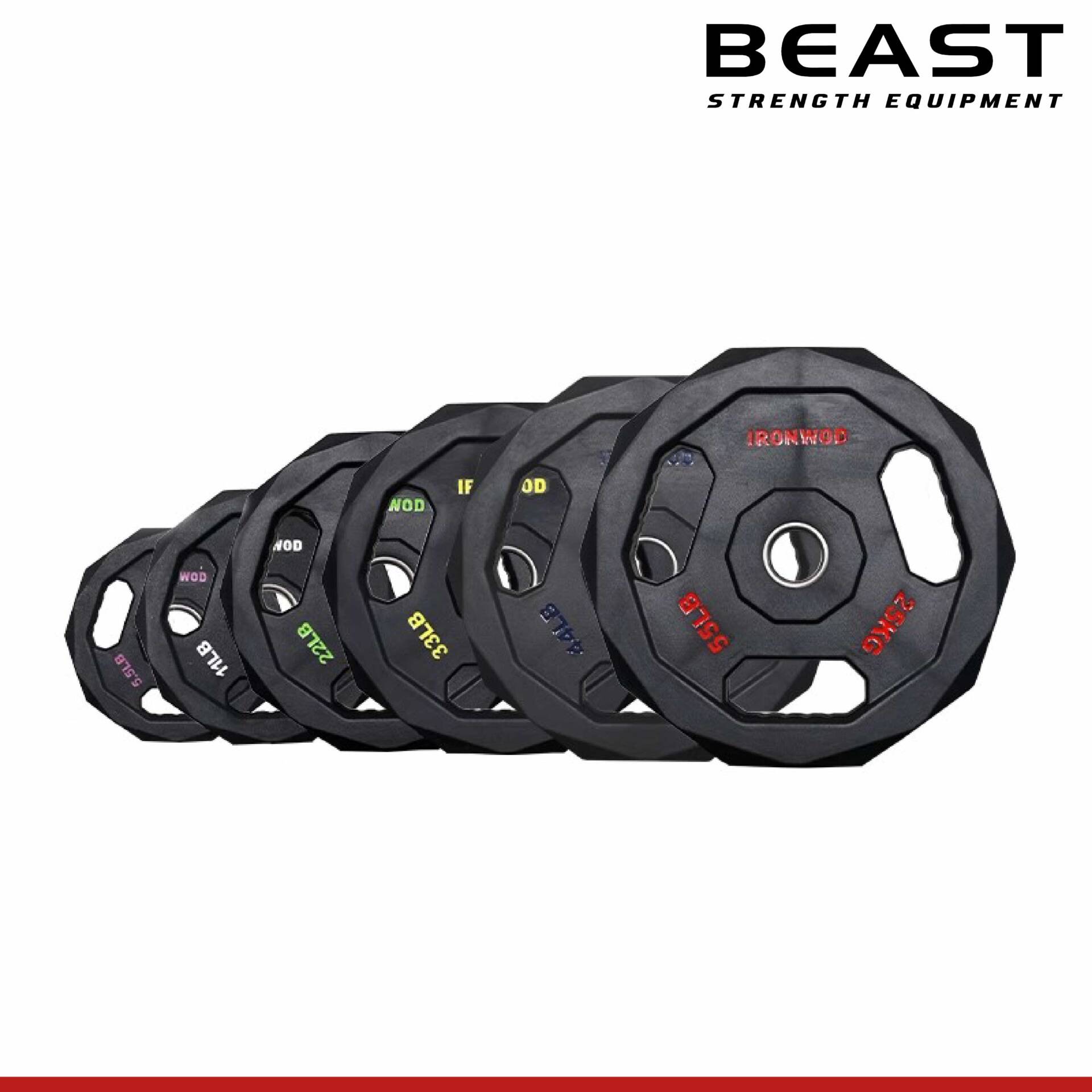 đĩa tạ pu 3 lỗ ironwod của Beast Việt Nam