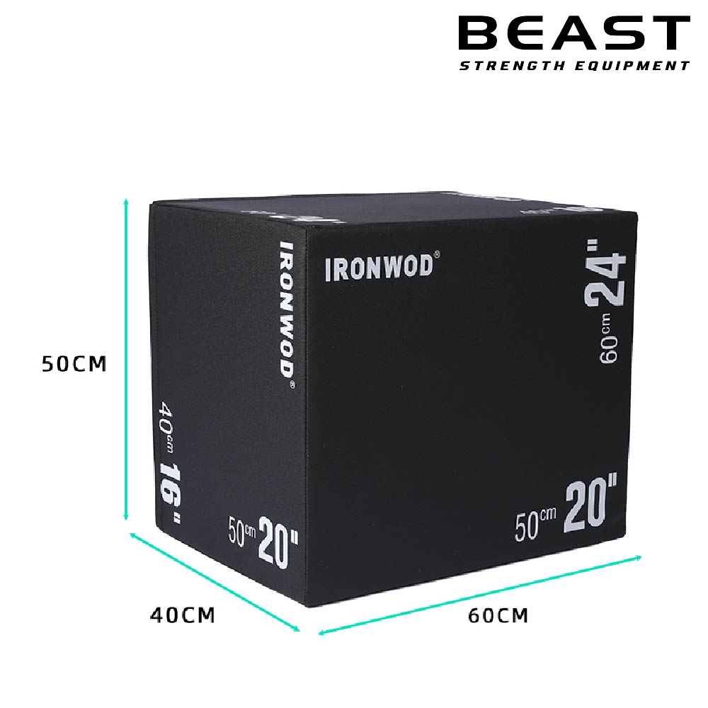 Bục bật nhảy 3 trong 1 Ironwod 8 Hộp bật nhảy jump box bọc da 3 trong 1 IronWod của Beast Việt Nam