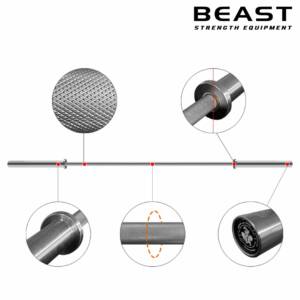 Thanh tạ Olympic IRONWOD Powerlifting Barbell 11 Thanh tạ Olympic IRONWOD Powerlifting Barbell của Beast Việt Nam