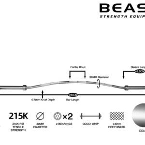 Thanh đòn tạ Squat Buffalo IRONWOD 9 Thanh đòn tạ squat Buffalo bar IRONWOD của Beast Việt Nam