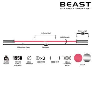 Thanh đòn Hip Thrust Ironwod của Beast Việt Nam