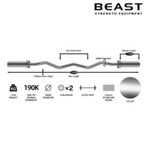 Thanh đòn chữ Z Ironwod Ez Bar của Beast Việt Nam