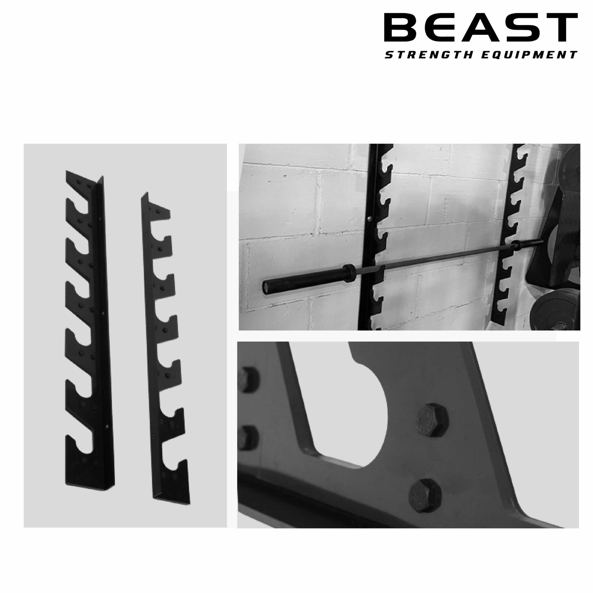 Giá đỡ thanh tạ gắn tường IRONWOD của Beast Việt Nam