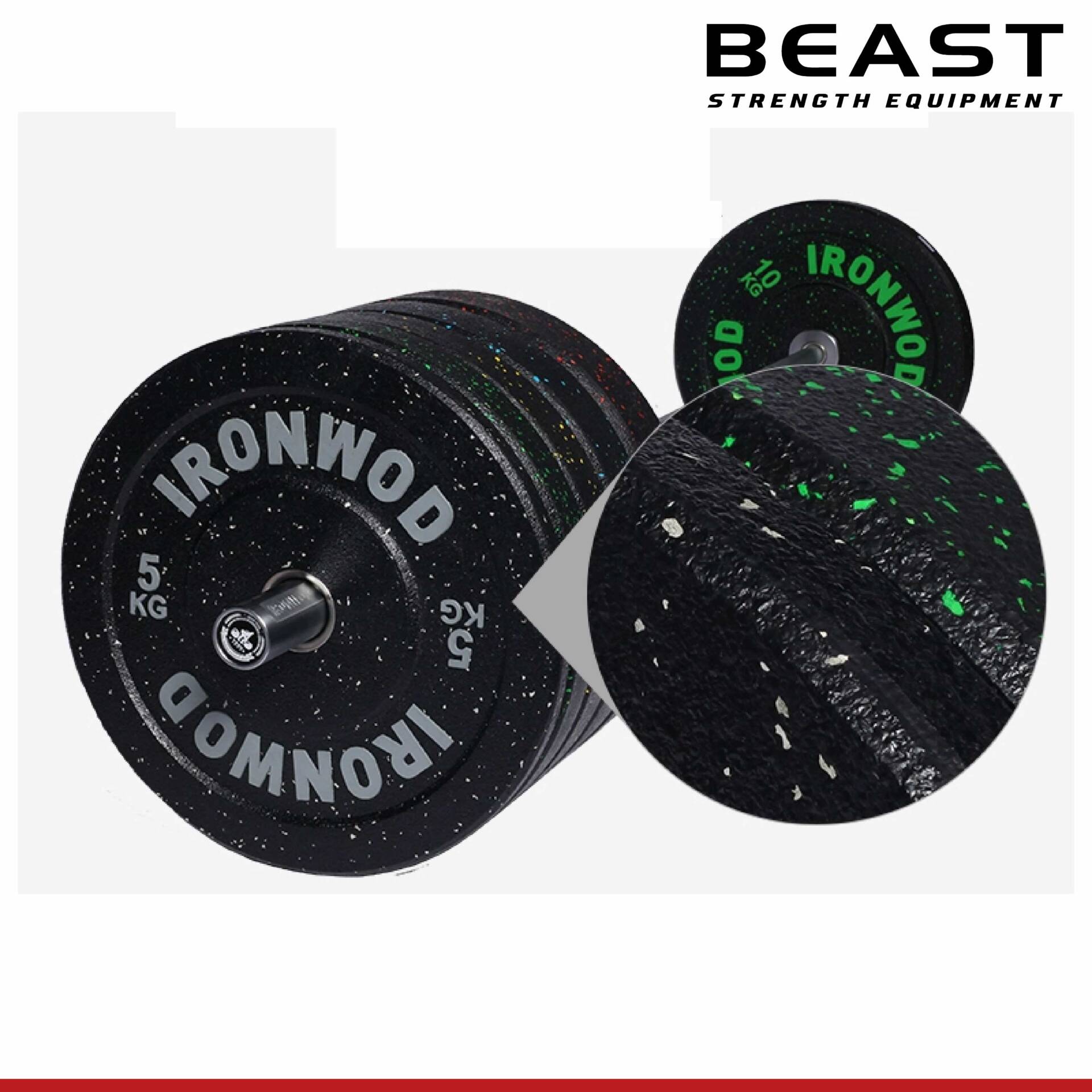 Bánh tạ đàn hồi cao IRONWOD Hi-Temp Bumper Plate 26 Bánh tạ đàn hồi cao IRONWOD Hi-Temp Bumper Plate