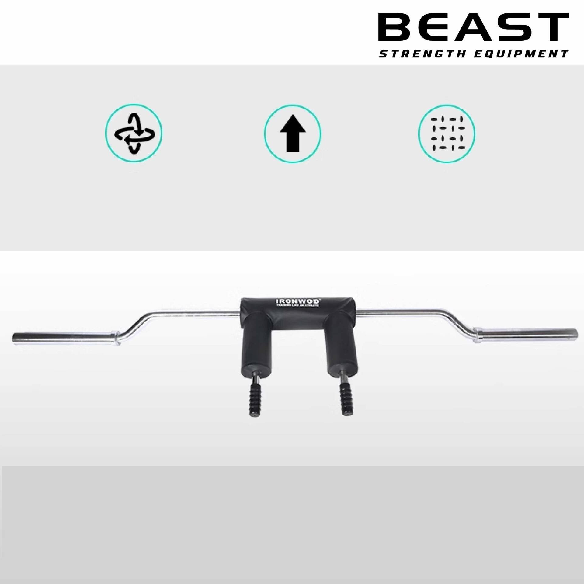 Thanh đòn tạ squat hạng nặng review safety squat bar IRONWOD của Beast Việt Nam