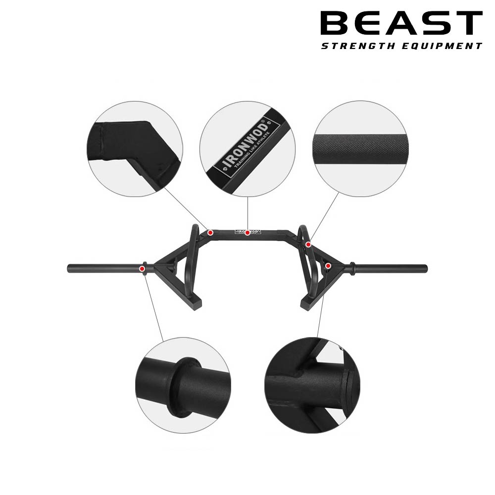 Thanh tạ hex bar, open hex bar, trap bar IRONWOD của Beast Việt Nam