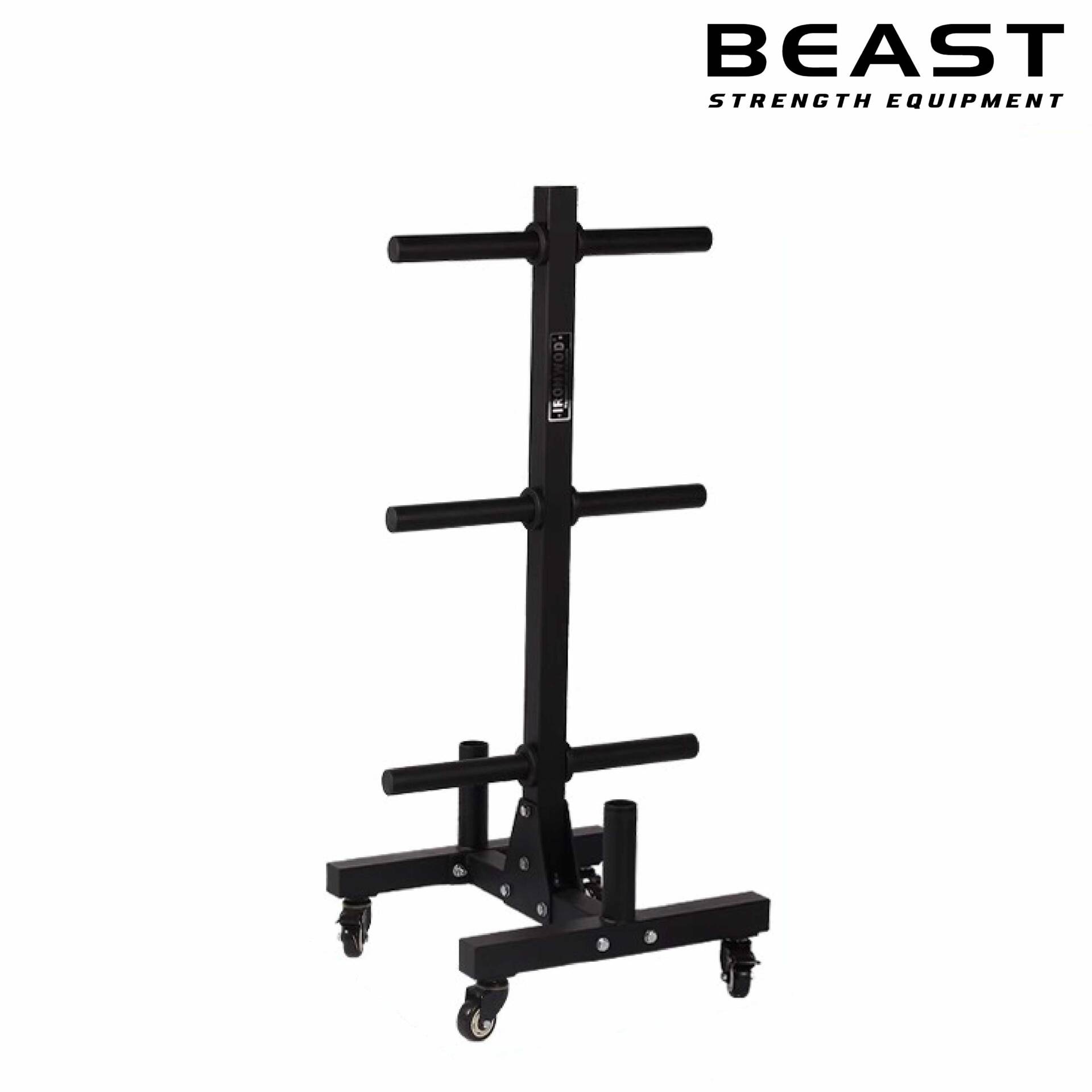 Cây treo tạ có bánh xe chịu lực Ironwod 1 Giá để bánh tạ dọc IronWod của Beast Việt Nam