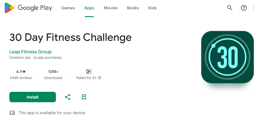 Top 25 app tập gym miễn phí tại nhà cực kỳ dễ tập theo 26 App Tập Gym 30 Day Fitness Challenge