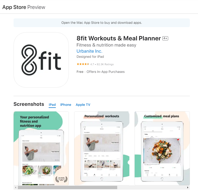 Top 25 app tập gym miễn phí tại nhà cực kỳ dễ tập theo 28 App tập Gym 8fit Workouts & Meal Planner