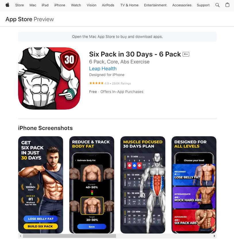 Top 25 app tập gym miễn phí tại nhà cực kỳ dễ tập theo 45 App tập thể hình tại nhà Six Pack in 30 Days