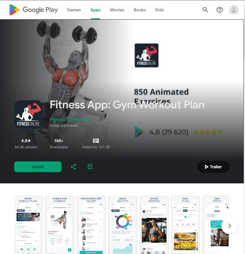 Top 25 app tập gym miễn phí tại nhà cực kỳ dễ tập theo 50 App tập Gym Fitness App: Gym Workout Plan
