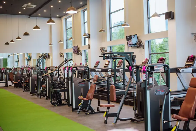 mặt bằng phòng gym