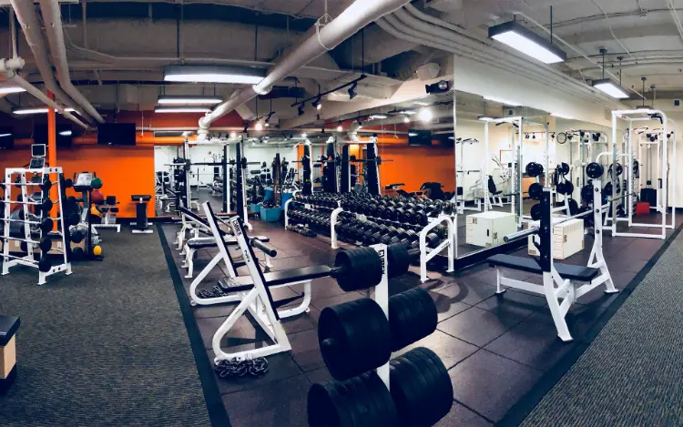 mặt bằng phòng gym