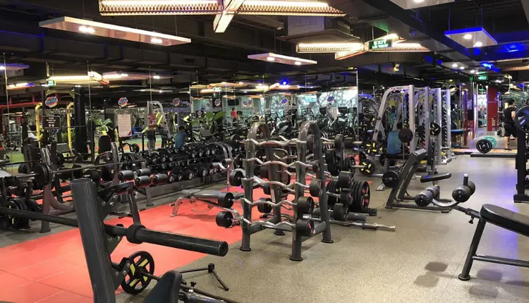 mặt bằng phòng gym