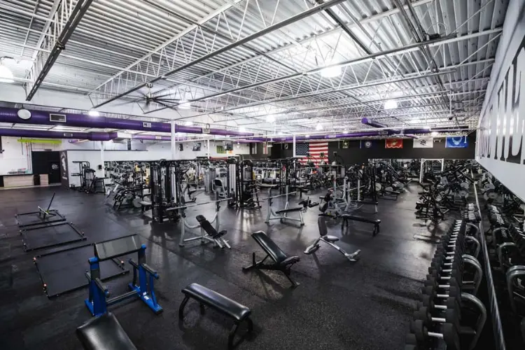 mặt bằng phòng gym