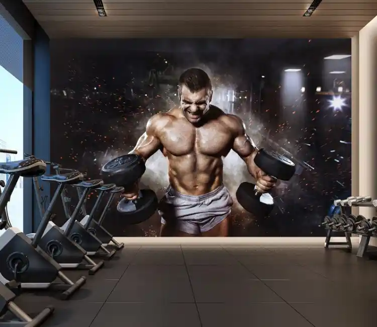 20+ mẫu vẽ tranh tường phòng Gym cực chất, cực đẹp 41 Vẽ tranh tường phòng Gym