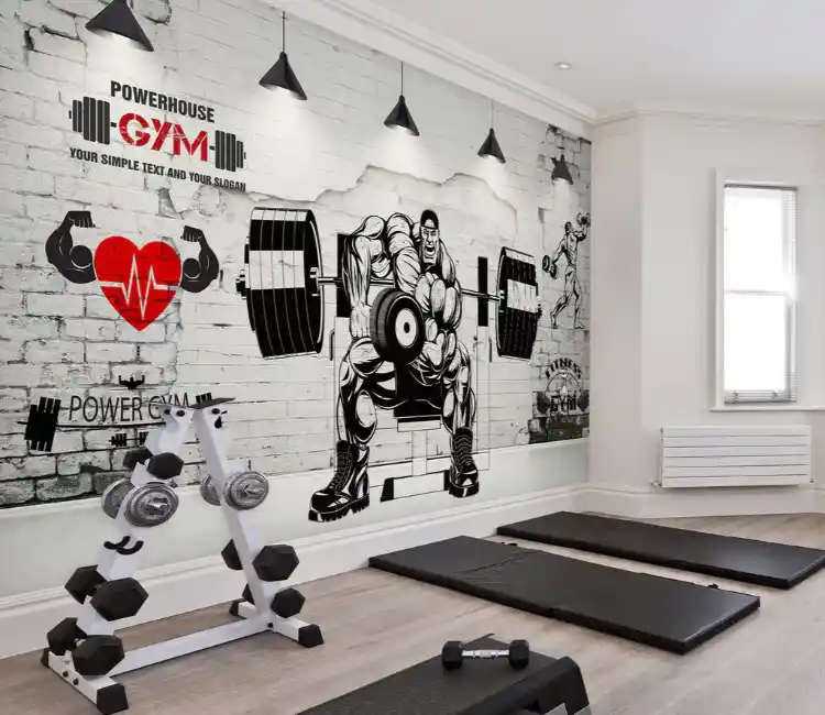 20+ mẫu vẽ tranh tường phòng Gym cực chất, cực đẹp 24 Vẽ tranh tường phòng Gym