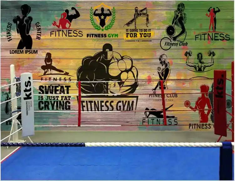 20+ mẫu vẽ tranh tường phòng Gym cực chất, cực đẹp 34 Vẽ tranh tường phòng Gym