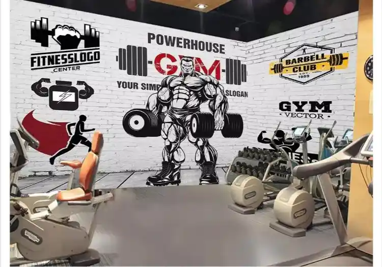Vẽ tranh tường phòng Gym