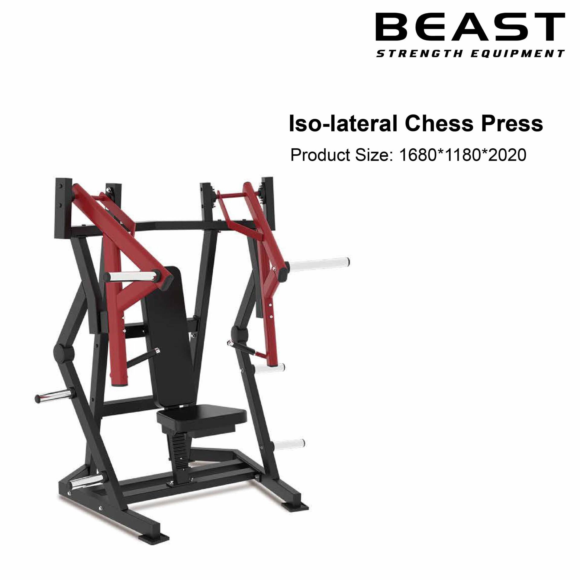 Máy đẩy ngực Beast Iso-lateral Chest Press XVD-08 3 Máy đẩy ngực Beast Iso-lateral Chest Press XVD-08