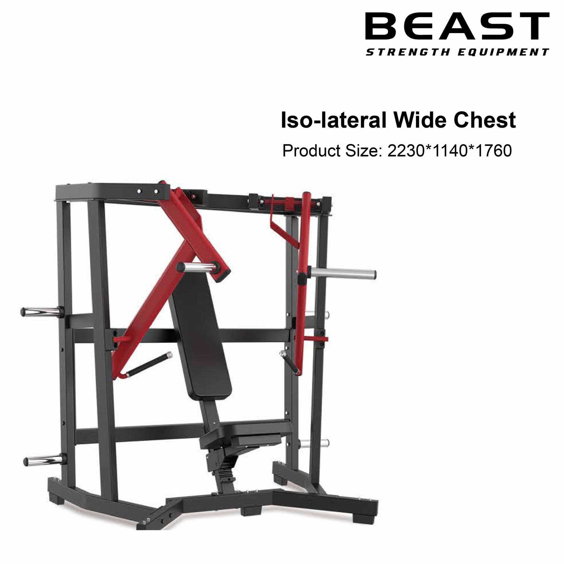 Máy đẩy ngực rộng Beast Iso-lateral Wide Chest XVD-32 3 Máy đẩy ngực rộng Beast Iso-Lateral Wide Chest XVD-32
