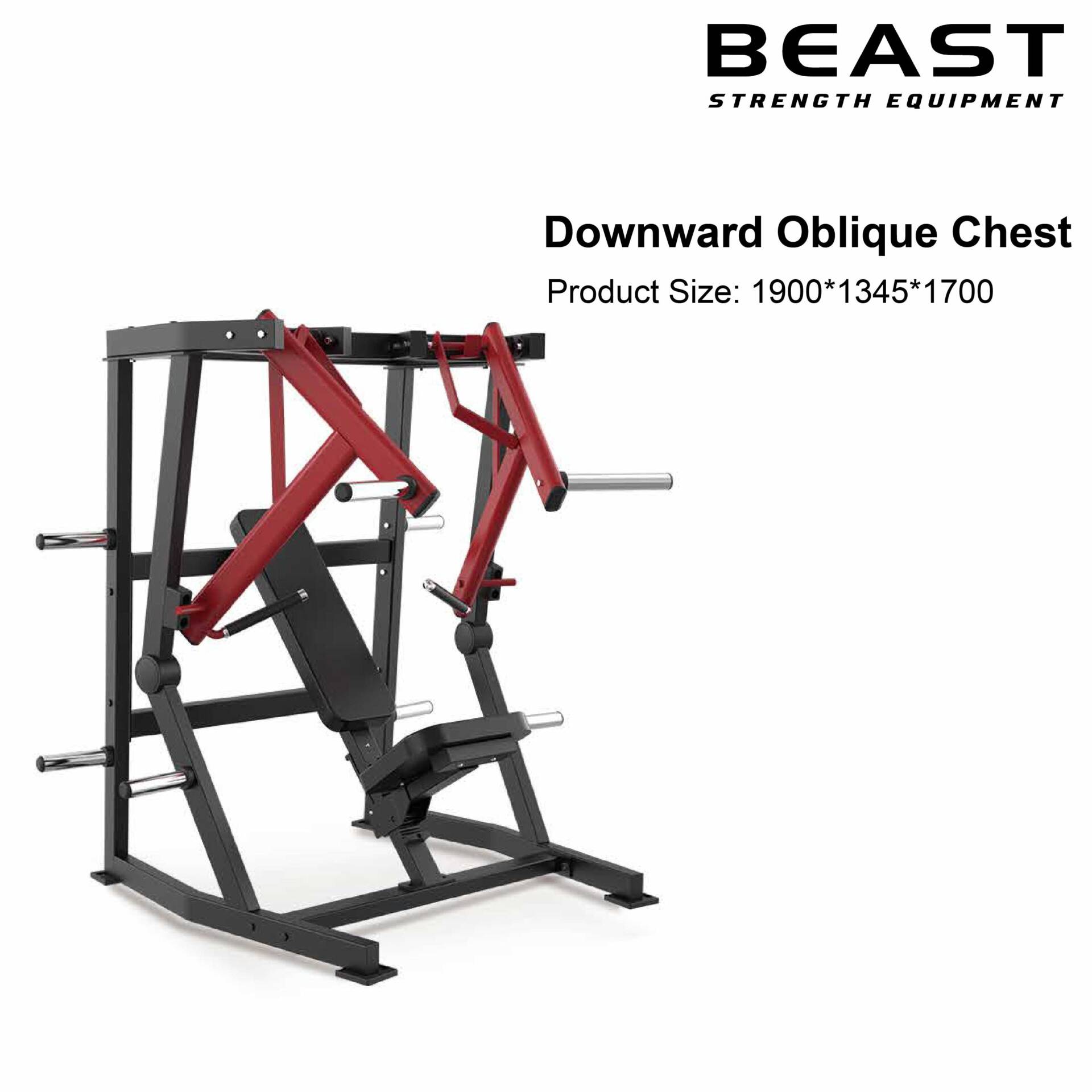 Máy đẩy ngực Beast Downward Oblique Chest XVD-35 3 Máy đẩy ngực Beast Downward Oblique Chest XVD-35
