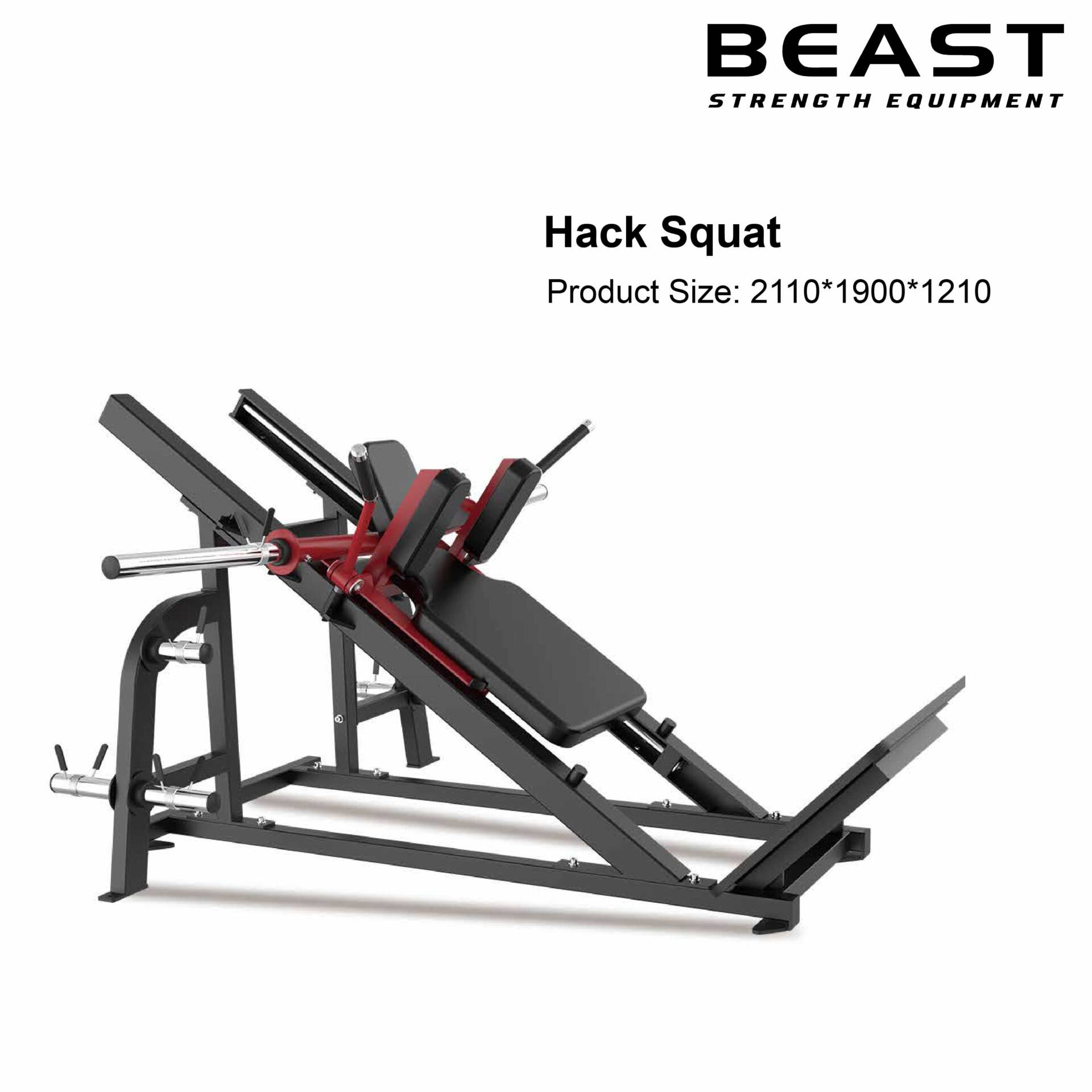Máy tập chân mông Beast Hack Squat XVD-45