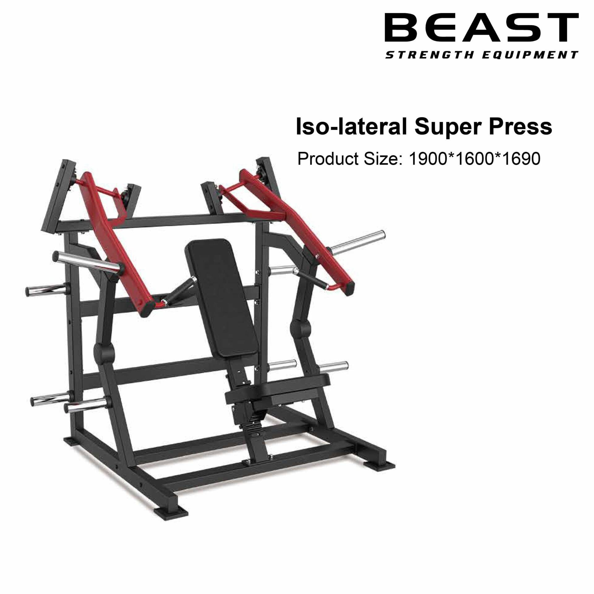 Máy đẩy ngực Beast Iso-lateral Super Press XVD-02 3 Máy đẩy ngực Beast Iso-lateral Super Press XVD-02