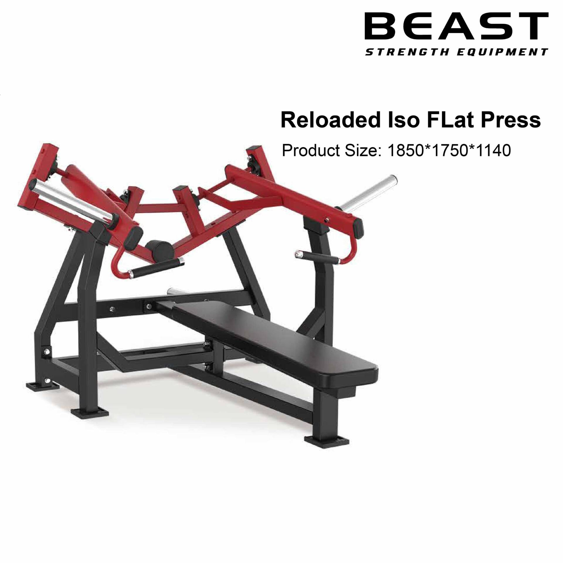 Máy đẩy ngực Beast Iso-lateral Flat Press XVD-18 11 Máy đẩy ngực Beast Iso-lateral Flat Press XVD-18