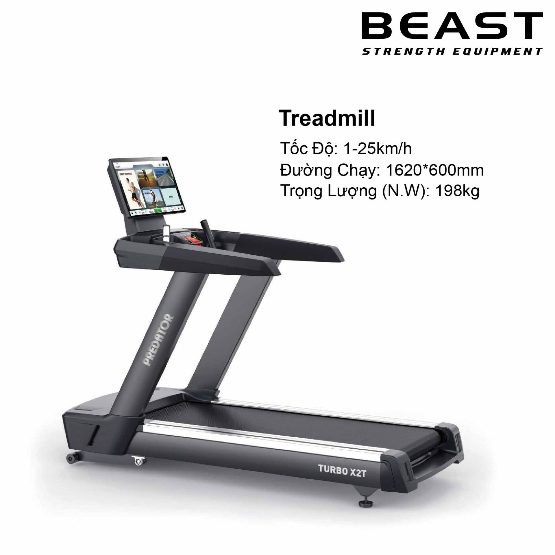 Máy chạy bộ Predator Treadmill 2 3 Máy chạy bộ Predator Treadmill 2 - Beast