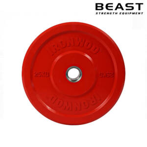 Set bánh tạ Ironwod Economic Bumper Plate 10 Ironwod Economic Bumper Plate 25kg