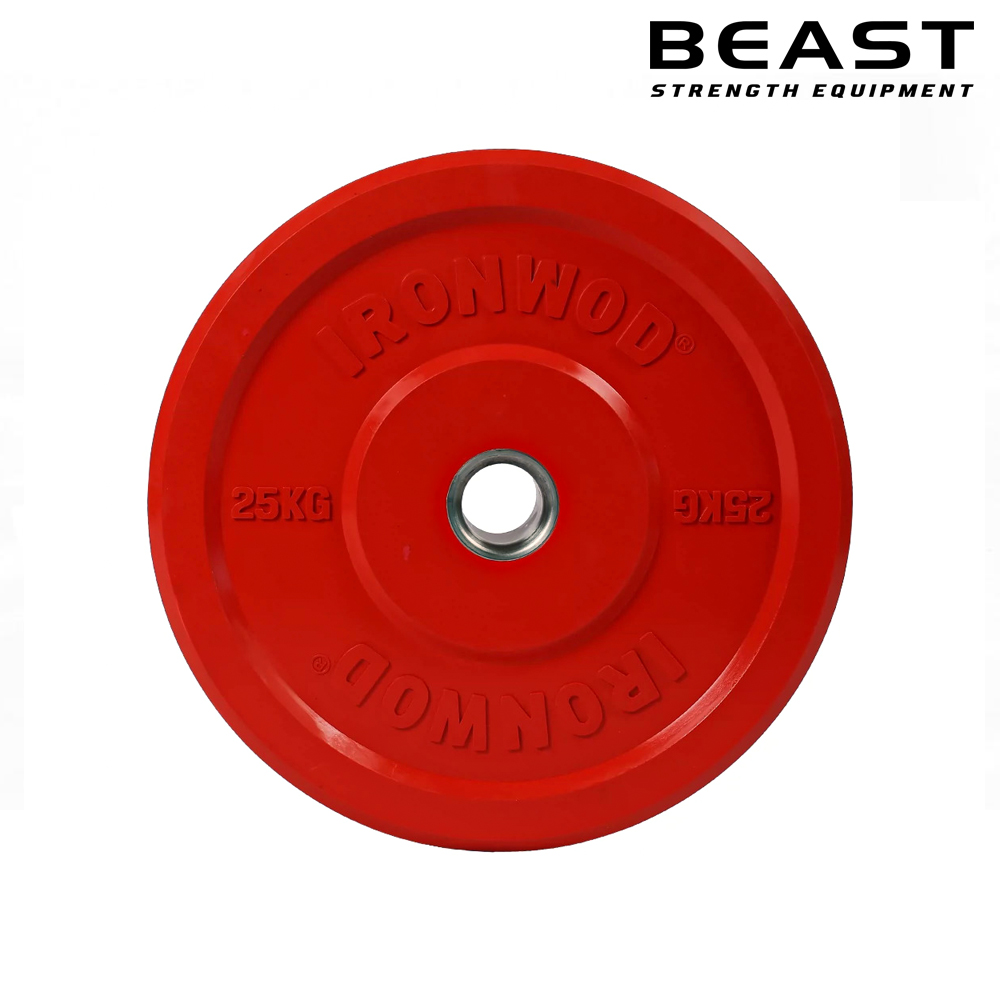 Set bánh tạ Ironwod Economic Bumper Plate 4 Ironwod Economic Bumper Plate 25kg