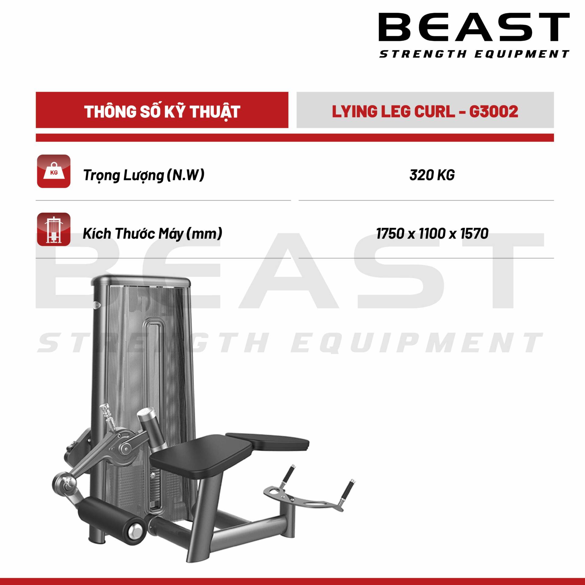 Máy tập đùi sau Gym80 Lying Leg Curl 5 Máy tập đùi sau Gym80 Lying Leg Curl