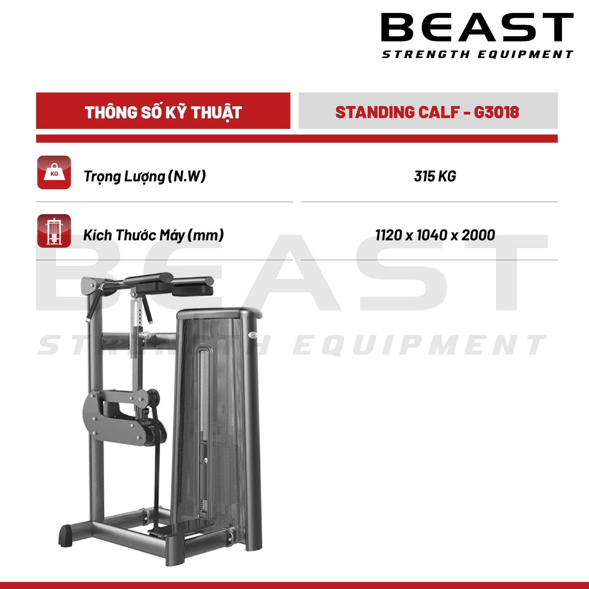 Máy tập bắp chân Gym80 Standing Calf Machine 5 Máy tập bắp chân Gym80 Standing Calf Machine
