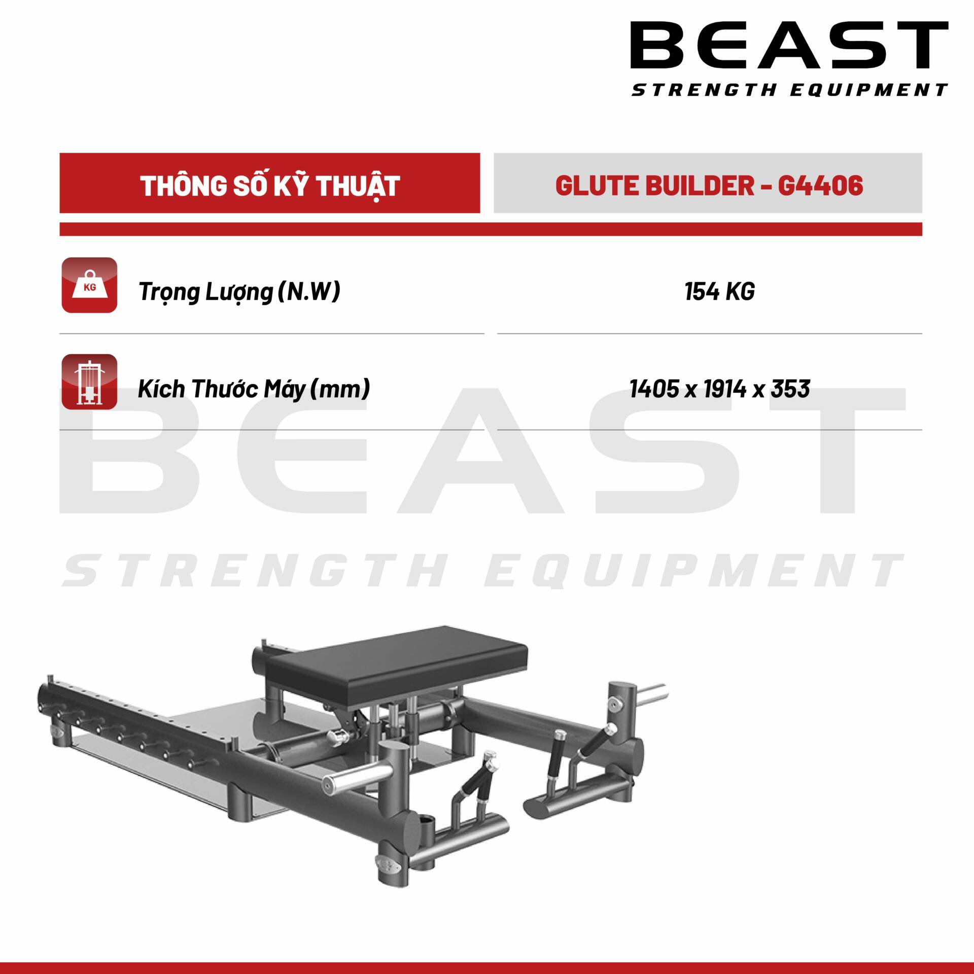 Máy tập mông Gym80 Glute Builder 5 Máy tập mông Gym80 Glute Builder