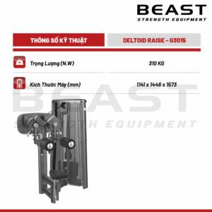 Máy tập vai DHZ Deltoid Raise