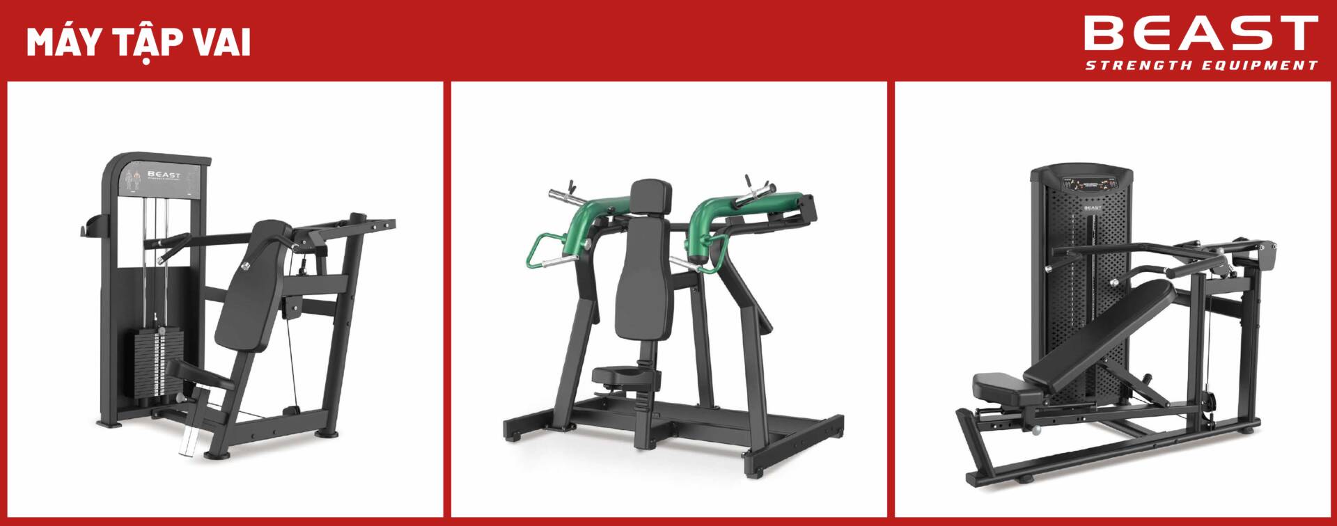 Các loại máy tập vai của Beast Việt Nam