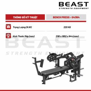 Máy đẩy ngực Pure Kraft Strong Bench Press 8 Máy đẩy ngực Pure Kraft Strong Bench Press