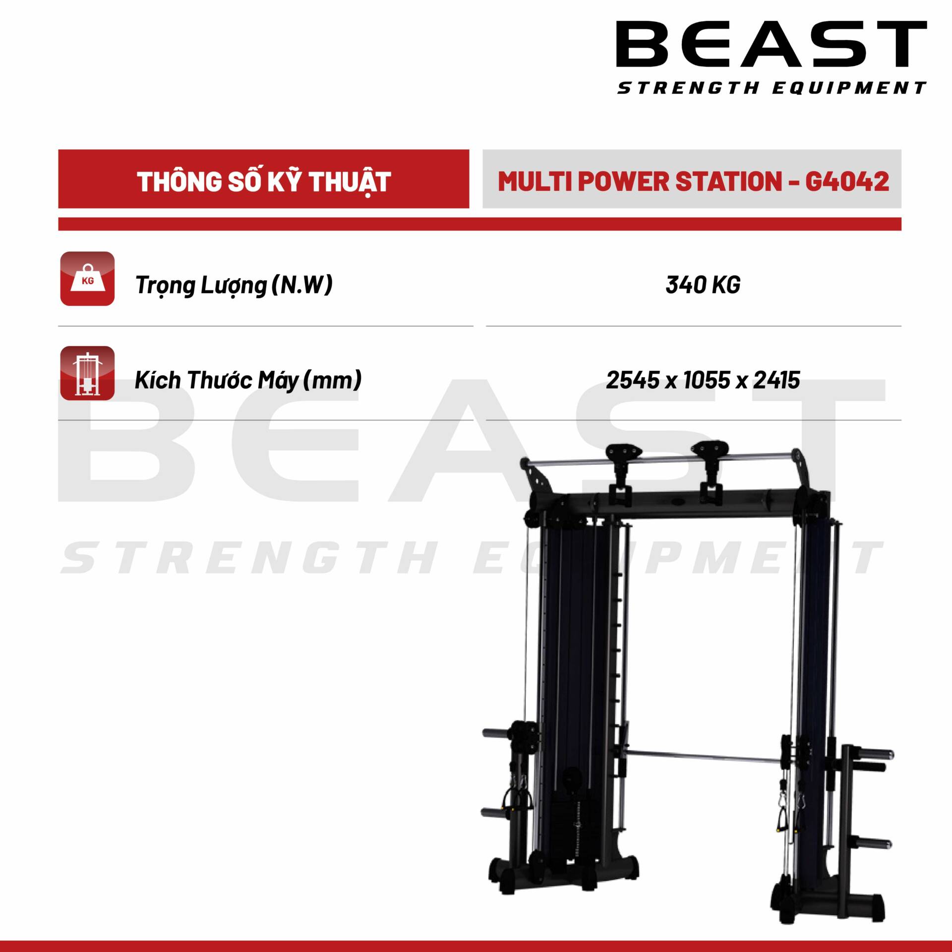 Máy tập đa năng Gym80 Multi Power Station 5 Máy tập đa năng Gym80 Multi Power Station